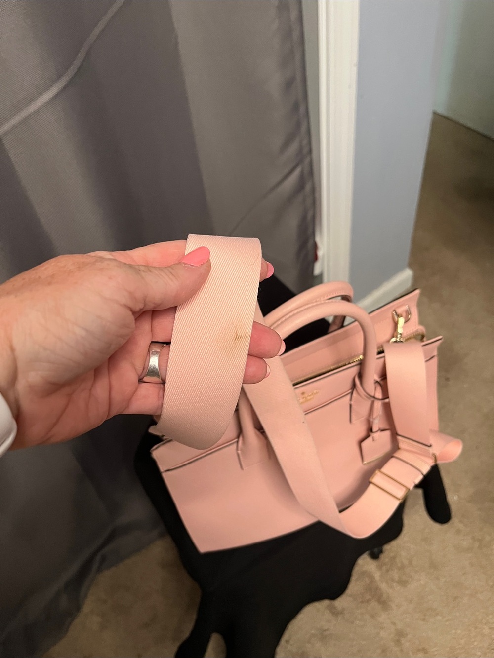 kate spade Blush Pink Leather Satchel with Detachable Strap - Picture 5 of 5